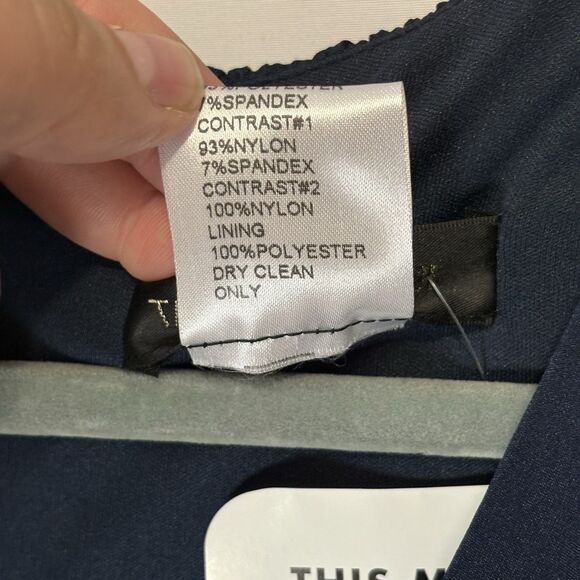 NWT Tadashi Shoji Twist-Drape Dress Long Sleeve Knot Front Sz XL Flattering MOB - Picture 10 of 12